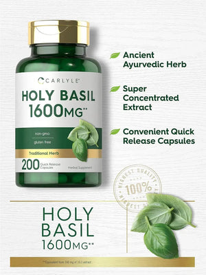 CARLYLE - Carlyle Holy Basil 1600Mg. 200 Capsulas - The Red Vitamin MX - Suplementos Alimenticios - {{ shop.shopifyCountryName }}