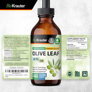 BIOKRAUTER - BIO KRAUTER Olive Leaf Extract Liquid 4 Fl.Oz. - The Red Vitamin MX - Suplementos Alimenticios - {{ shop.shopifyCountryName }}