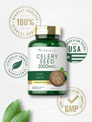 CARLYLE - Carlyle Celery Seed Extract 2000Mg. 240 Capsulas - The Red Vitamin MX - Suplementos Alimenticios - {{ shop.shopifyCountryName }}