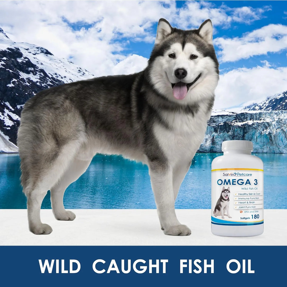 SALVEO PETCARE - Salveo Petcare Omega 3 Fish Oil for Dogs 180 Capsulas - The Red Vitamin MX - Aceite De Pescado Para Perros - {{ shop.shopifyCountryName }}