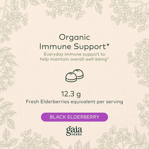 GAIA HERBS - Gaia Herbs Black Elderberry Sambucus Nigra Extra Strength Gummies 80 Gomitas - The Red Vitamin MX - Suplementos Alimenticios - {{ shop.shopifyCountryName }}