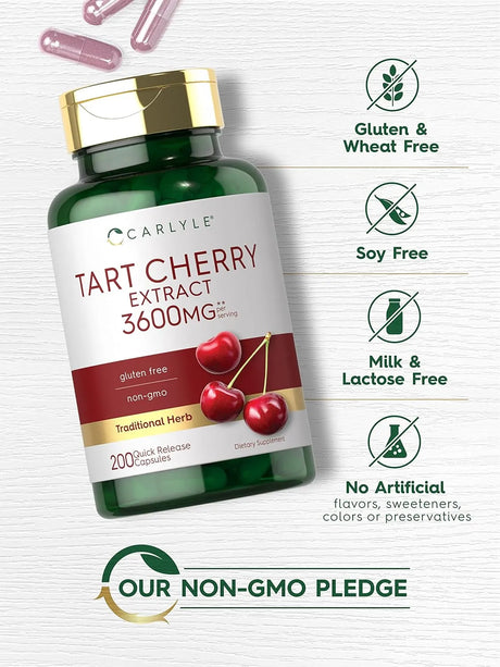 CARLYLE - Carlyle Tart Cherry Extract 3600Mg. 200 Capsulas - The Red Vitamin MX - Suplementos Alimenticios - {{ shop.shopifyCountryName }}