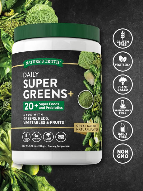 NATURE'S TRUTH - Nature's Truth Super Greens Powder 280Gr. - The Red Vitamin MX - Suplementos Alimenticios - {{ shop.shopifyCountryName }}