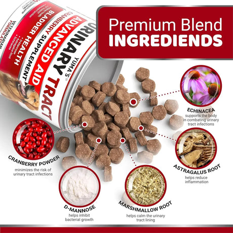 YUMA'S - YUMA'S Dog UTI Treatment 170 Masticables - The Red Vitamin MX - Salud De Tracto Urinario Para Perros - {{ shop.shopifyCountryName }}