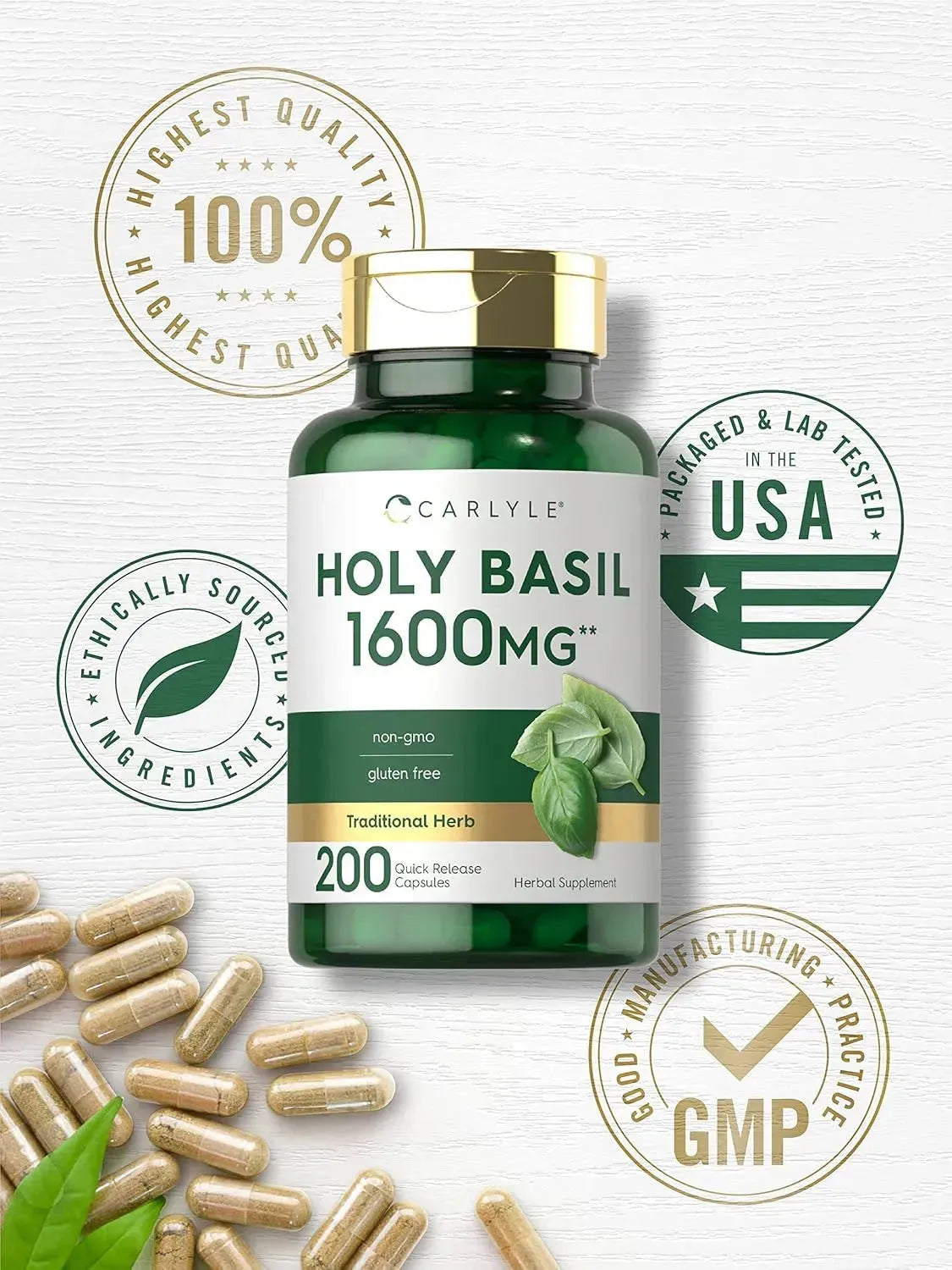 CARLYLE - Carlyle Holy Basil 1600Mg. 200 Capsulas - The Red Vitamin MX - Suplementos Alimenticios - {{ shop.shopifyCountryName }}