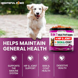 GRATEFUL PAWZ - Grateful Pawz Dog Multivitamin Chewable with Glucosamine 120 Masticables - The Red Vitamin MX - Multivitamínicos Para Perros - {{ shop.shopifyCountryName }}