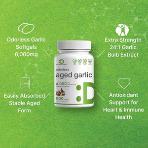 DEAL SUPPLEMENT - Deal Supplement Odorless Aged Garlic 6000Mg. 500 Capsulas - The Red Vitamin MX - Suplementos Alimenticios - {{ shop.shopifyCountryName }}