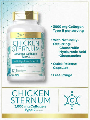 CARLYLE - Carlyle Chicken Sternum Cartilage Collagen 3000Mg. 120 Capsulas - The Red Vitamin MX - Suplementos Alimenticios - {{ shop.shopifyCountryName }}