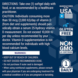 LIFE EXTENSION - Life Extension Vitamin D3 175mcg 7000 IU 60 Capsulas Blandas - The Red Vitamin MX - Suplementos Alimenticios - {{ shop.shopifyCountryName }}