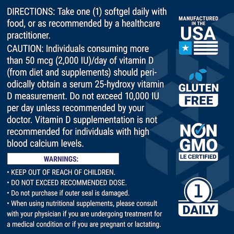 LIFE EXTENSION - Life Extension Vitamin D3 175mcg 7000 IU 60 Capsulas Blandas - The Red Vitamin MX - Suplementos Alimenticios - {{ shop.shopifyCountryName }}