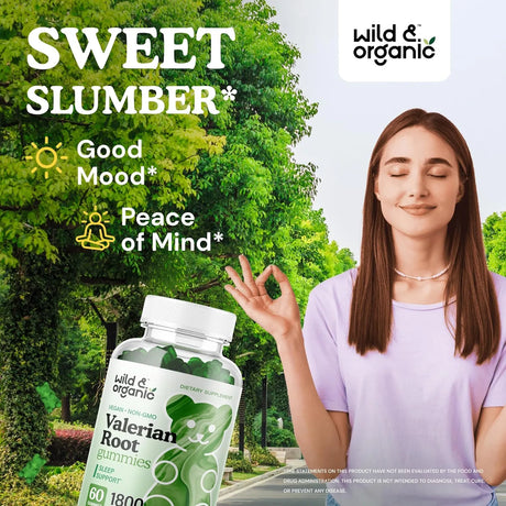 WILD & ORGANIC - Wild & Organic Valerian Root Gummies 1800Mg. 60 Gomitas - The Red Vitamin MX - Suplementos Alimenticios - {{ shop.shopifyCountryName }}
