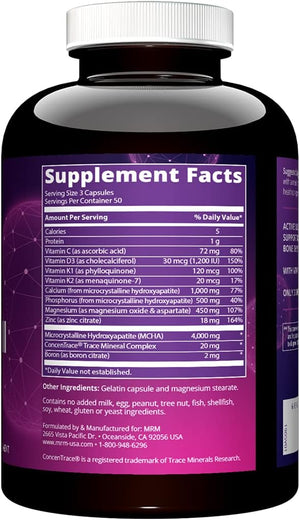 MRM Nutrition Bone Maximizer III 150 Capsulas - The Red Vitamin MX - Suplementos Alimenticios - MRM