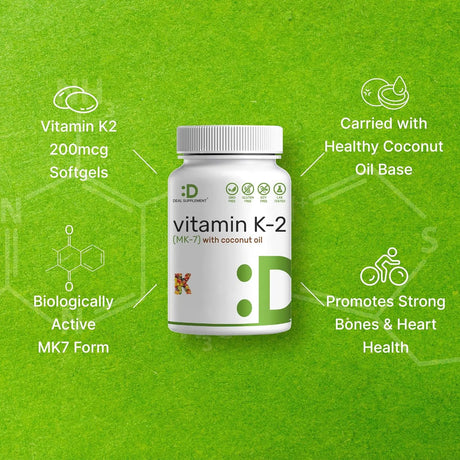 DEAL SUPPLEMENT - Deal Supplement Vitamin K2 MK-7 240 Capsulas Blandas - The Red Vitamin MX - Suplementos Alimenticios - {{ shop.shopifyCountryName }}