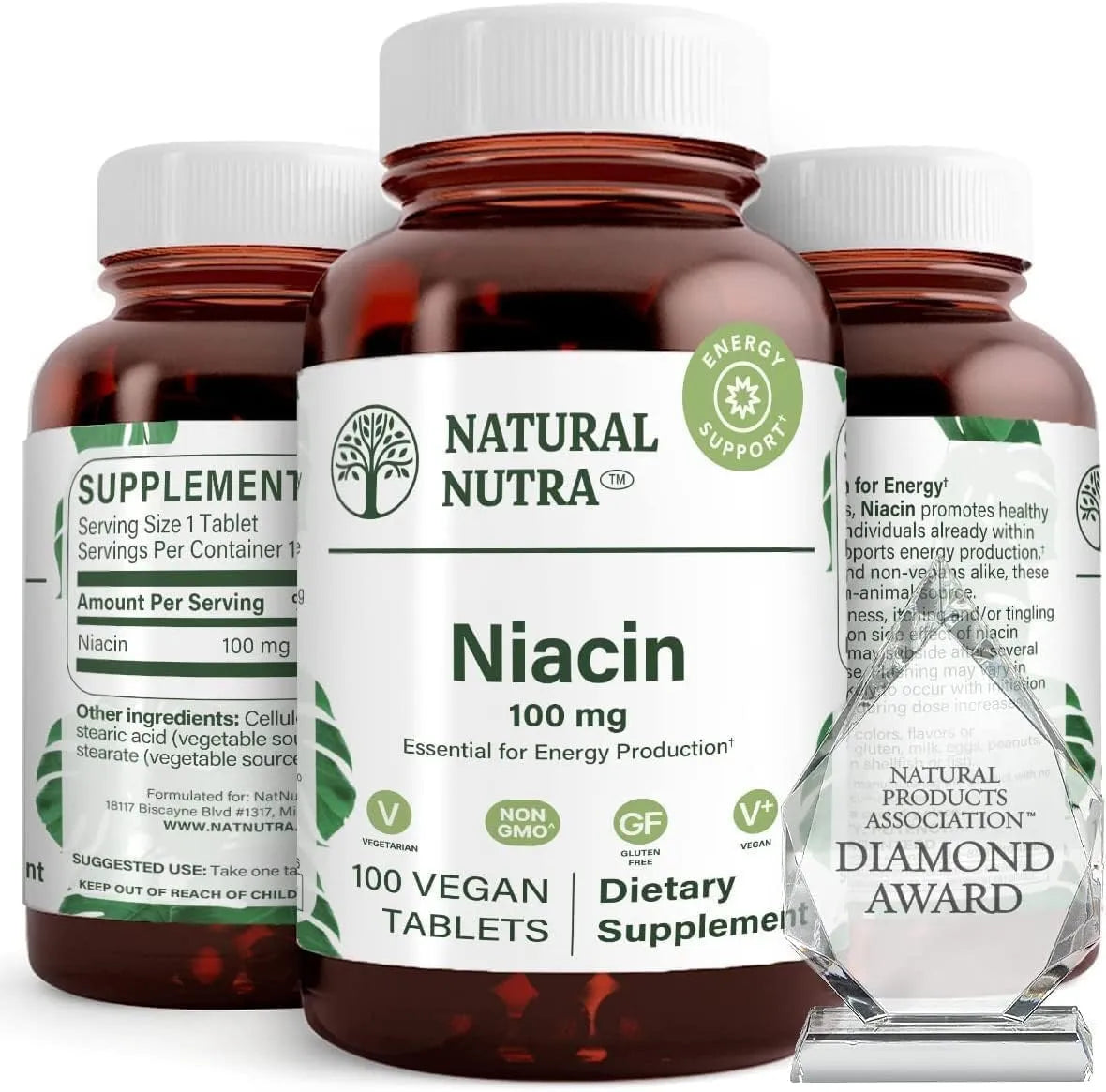 NATURAL NUTRA - Natural Nutra Niacin 100Mg. 100 Tabletas - The Red Vitamin MX - Suplementos Alimenticios - {{ shop.shopifyCountryName }}