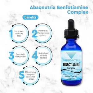 ABSONUTRIX - Absonutrix Benfotiamine Complex 300Mg. 118Ml. - The Red Vitamin MX - Suplementos Alimenticios - {{ shop.shopifyCountryName }}