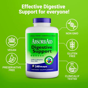 ABSORBAID - AbsorbAid Digestive Enzymes 240 Capsulas - The Red Vitamin MX - Suplementos Alimenticios - {{ shop.shopifyCountryName }}