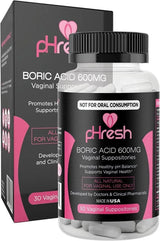 ACE NUTRITION - Ace Nutrition pHresh Boric Acid Suppositories 30 Supositorios - The Red Vitamin MX - Supositorios De Ácido Bórico - {{ shop.shopifyCountryName }}