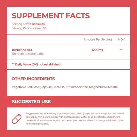 ACEWORKZ - ACEWORKZ Berberine Supplement 60 Capsulas - The Red Vitamin MX - Suplementos Alimenticios - {{ shop.shopifyCountryName }}