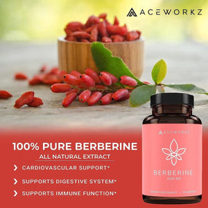 ACEWORKZ - ACEWORKZ Berberine Supplement 60 Capsulas - The Red Vitamin MX - Suplementos Alimenticios - {{ shop.shopifyCountryName }}