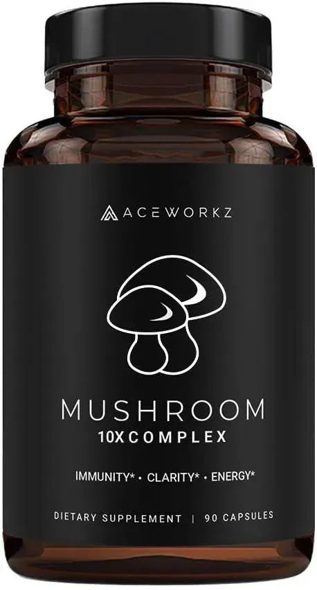 ACEWORKZ - ACEWORKZ Mushroom Supplement 10 Mushroom Complex 90 Capsulas - The Red Vitamin MX - Suplementos Alimenticios - {{ shop.shopifyCountryName }}