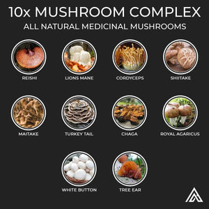 ACEWORKZ - ACEWORKZ Mushroom Supplement 10 Mushroom Complex 90 Capsulas - The Red Vitamin MX - Suplementos Alimenticios - {{ shop.shopifyCountryName }}