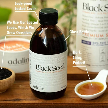 ADALIN - Adalin Black Seed Oil Liquid 250Ml. - The Red Vitamin MX - Suplementos Alimenticios - {{ shop.shopifyCountryName }}