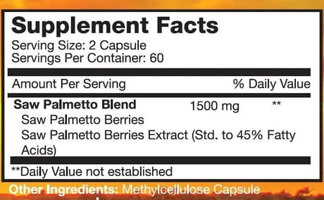 ADVANCED NUTRITION LABS - Advanced Nutrition Labs Saw Palmetto 1500Mg. 120 Capsulas - The Red Vitamin MX - Suplementos Alimenticios - {{ shop.shopifyCountryName }}