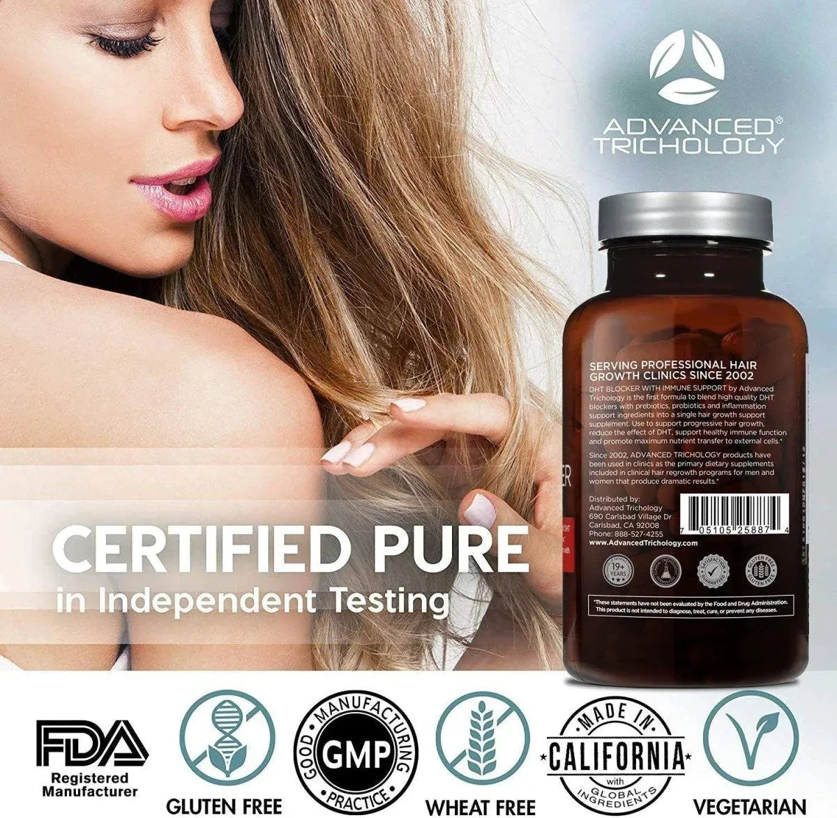 ADVANCED TRICHOLOGY - Advanced Trichology DHT BLOCKER Hair Growth 120 Capsulas - The Red Vitamin MX - Suplementos Alimenticios - {{ shop.shopifyCountryName }}