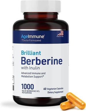 AGEIMMUNE - AgeImmune Berberine HCL 1000Mg. 60 Capsulas - The Red Vitamin MX - Suplementos Alimenticios - {{ shop.shopifyCountryName }}