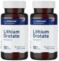 AGEIMMUNE - AgeImmune Lithium Orotate 10Mg. 60 Capsulas 2 Pack - The Red Vitamin MX - Suplementos Alimenticios - {{ shop.shopifyCountryName }}