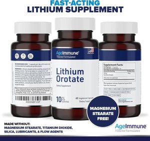 AGEIMMUNE - AgeImmune Lithium Orotate 10Mg. 60 Capsulas 2 Pack - The Red Vitamin MX - Suplementos Alimenticios - {{ shop.shopifyCountryName }}