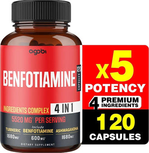 AGOBI - Agobi Benfotiamine 600Mg. 120 Capsulas - The Red Vitamin MX - Suplementos Alimenticios - {{ shop.shopifyCountryName }}