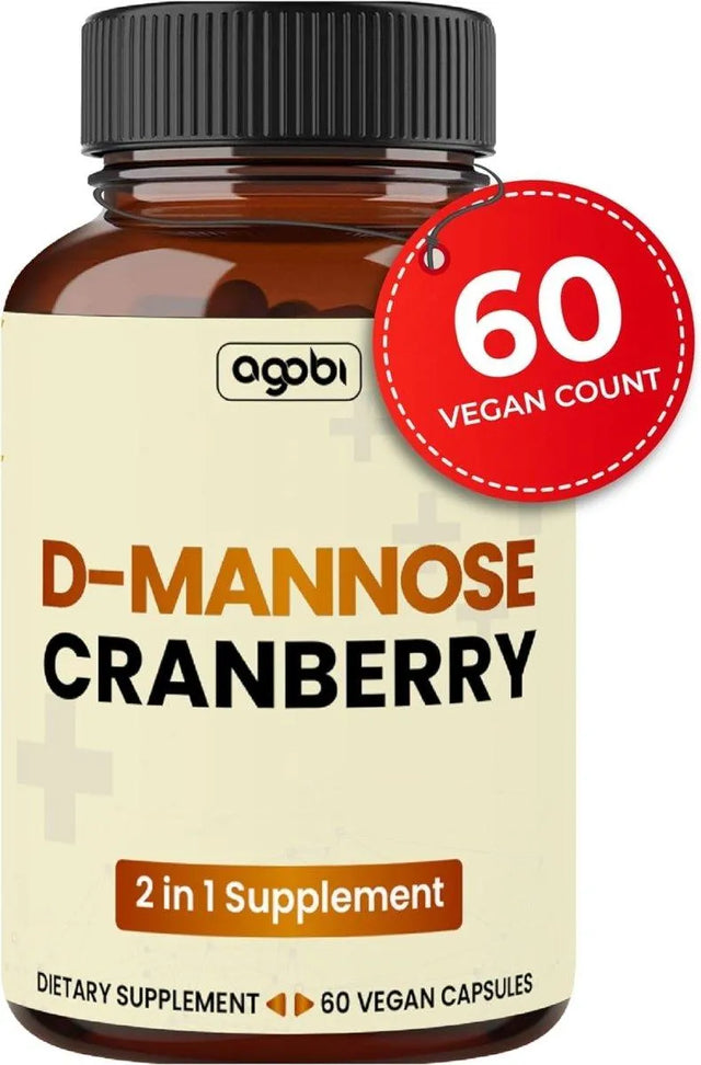 AGOBI - agobi D-Mannose with Cranberry 60 Capsulas - The Red Vitamin MX - Suplementos Alimenticios - {{ shop.shopifyCountryName }}