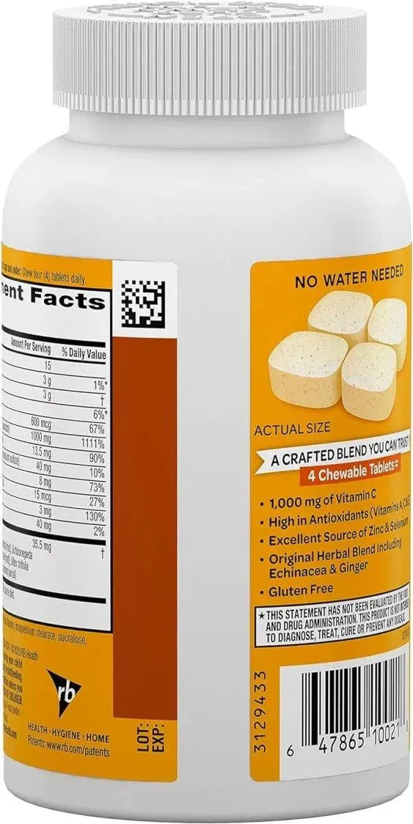 AIRBORNE - Airborne 1000Mg. Chewable Tablets with Zinc 200 Tabletas Masticables - The Red Vitamin MX - Suplementos Alimenticios - {{ shop.shopifyCountryName }}