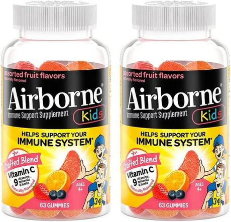 AIRBORNE - Airborne KIDS 500Mg. Vitamin C Gummies 63 Gomitas 2 Pack - The Red Vitamin MX - Suplementos Alimenticios - {{ shop.shopifyCountryName }}