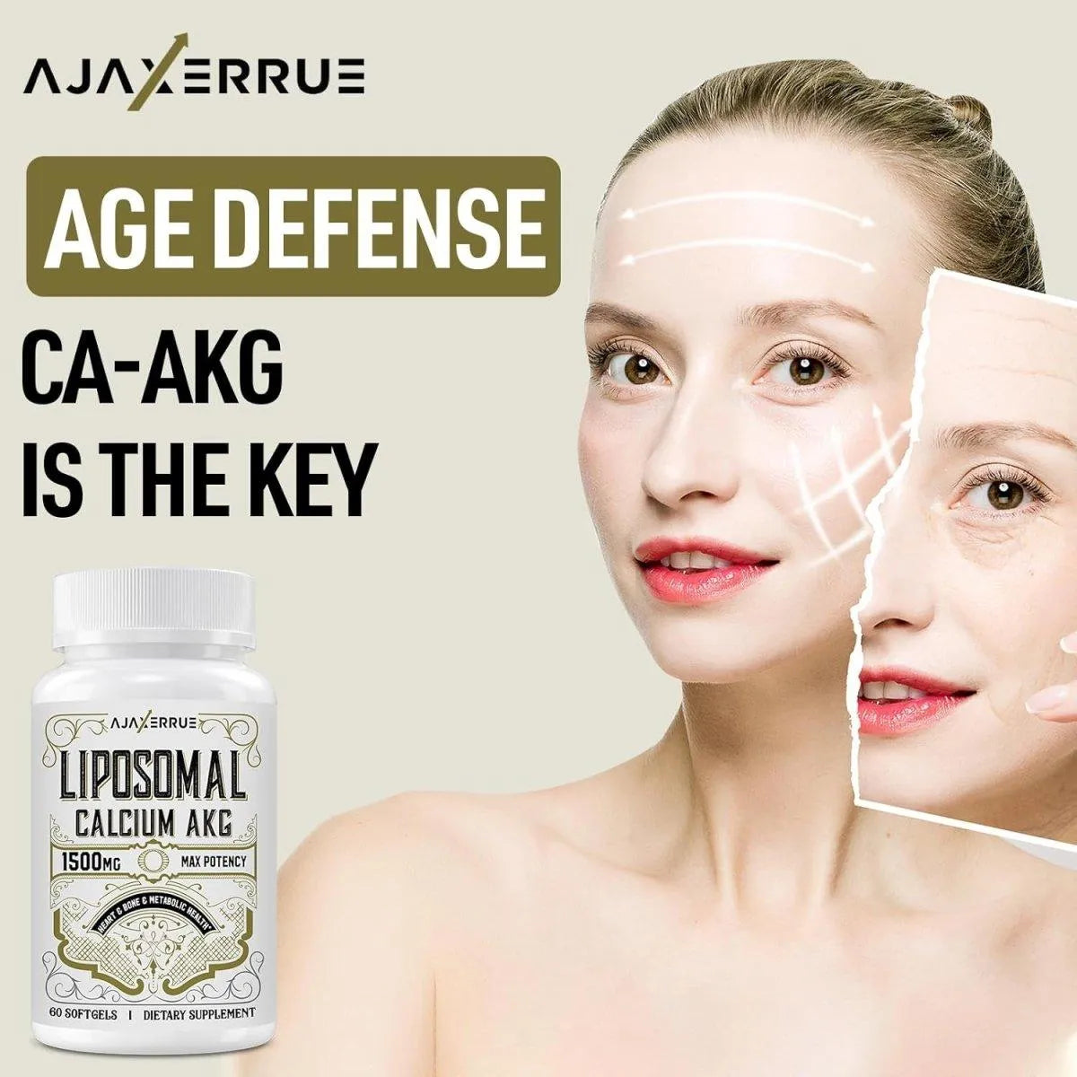 AJAXERRUE - AJAXERRUE Liposomal Calcium AKG 60 Capsulas Blandas - The Red Vitamin MX - Suplementos Alimenticios - {{ shop.shopifyCountryName }}