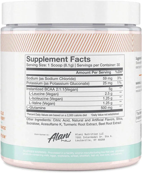 ALANI - Alani Nu BCAA SOUR PEACH RING 30 Servicios 243Gr. - The Red Vitamin MX - Suplementos Alimenticios - {{ shop.shopifyCountryName }}