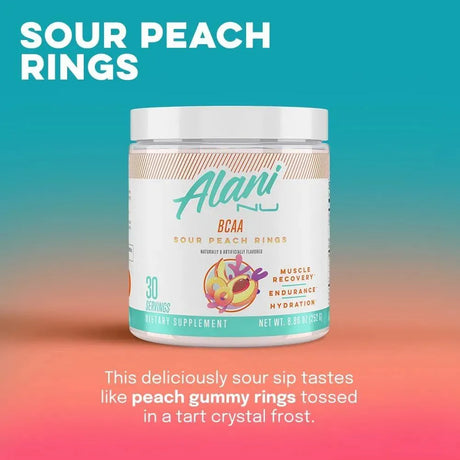 ALANI - Alani Nu BCAA SOUR PEACH RING 30 Servicios 243Gr. - The Red Vitamin MX - Suplementos Alimenticios - {{ shop.shopifyCountryName }}