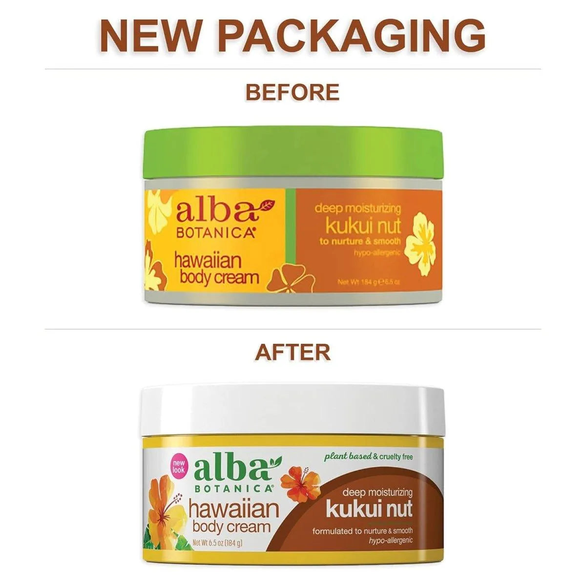 ALBA BOTANICA - Alba Botanica Hawaiian Body Cream 184Gr. - The Red Vitamin MX - Cremas Corporales - {{ shop.shopifyCountryName }}