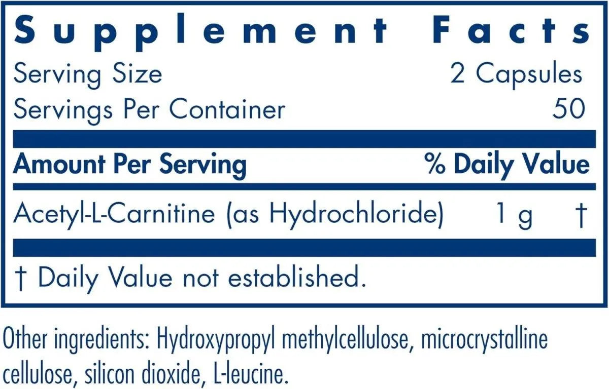 ALLERGY RESEARCH GROUP - Allergy Research Group Acetyl-L-Carnitine 500Mg. 100 Capsulas - The Red Vitamin MX - Suplementos Alimenticios - {{ shop.shopifyCountryName }}