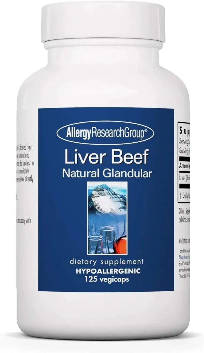 ALLERGY RESEARCH GROUP - Allergy Research Group Beef Liver 1000Mg. 125 Capsulas - The Red Vitamin MX - Suplementos Alimenticios - {{ shop.shopifyCountryName }}