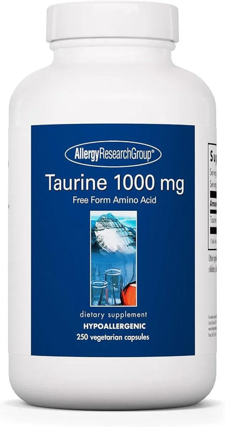 ALLERGY RESEARCH GROUP - Allergy Research Group Taurine 1000Mg. 250 Capsulas - The Red Vitamin MX - Suplementos Alimenticios - {{ shop.shopifyCountryName }}