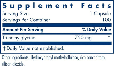 ALLERGY RESEARCH GROUP - Allergy Research Group TMG Trimethylglycine 750Mg. 100 Capsulas - The Red Vitamin MX - Suplementos Alimenticios - {{ shop.shopifyCountryName }}