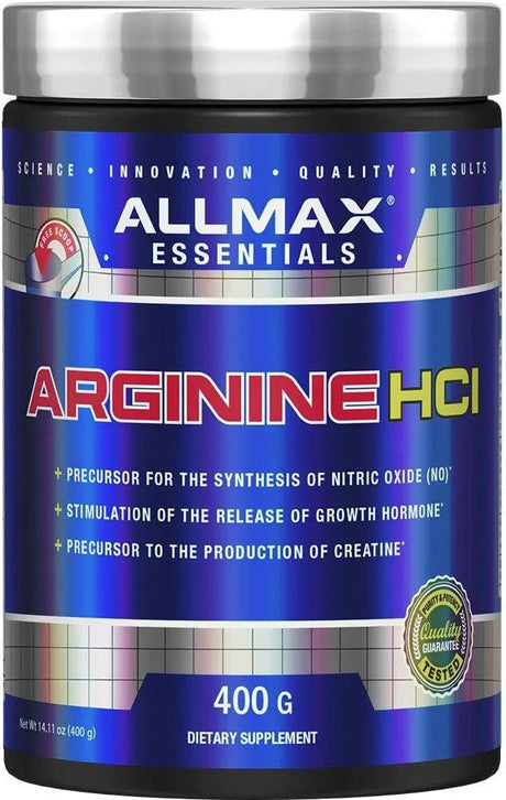 ALLMAX NUTRITION - ALLMAX Essentials ARGININE HCL 400Gr. - The Red Vitamin MX - Suplementos Alimenticios - {{ shop.shopifyCountryName }}