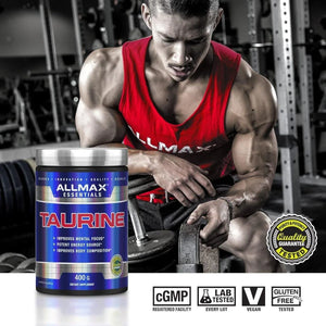 ALLMAX NUTRITION - ALLMAX Essentials Taurine Powder 400Gr. - The Red Vitamin MX - Suplementos Alimenticios - {{ shop.shopifyCountryName }}