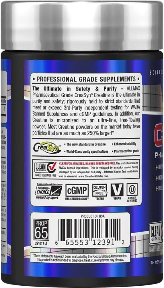 ALLMAX NUTRITION - ALLMAX Nutrition Micronized Creatine Powder 20 Servicios 100Gr. - The Red Vitamin MX - Suplementos Alimenticios - {{ shop.shopifyCountryName }}