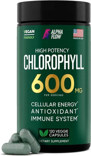 ALPHA FLOW - Alpha Flow Chlorophyll 600Mg. 120 Capsulas - The Red Vitamin MX - Suplementos Alimenticios - {{ shop.shopifyCountryName }}