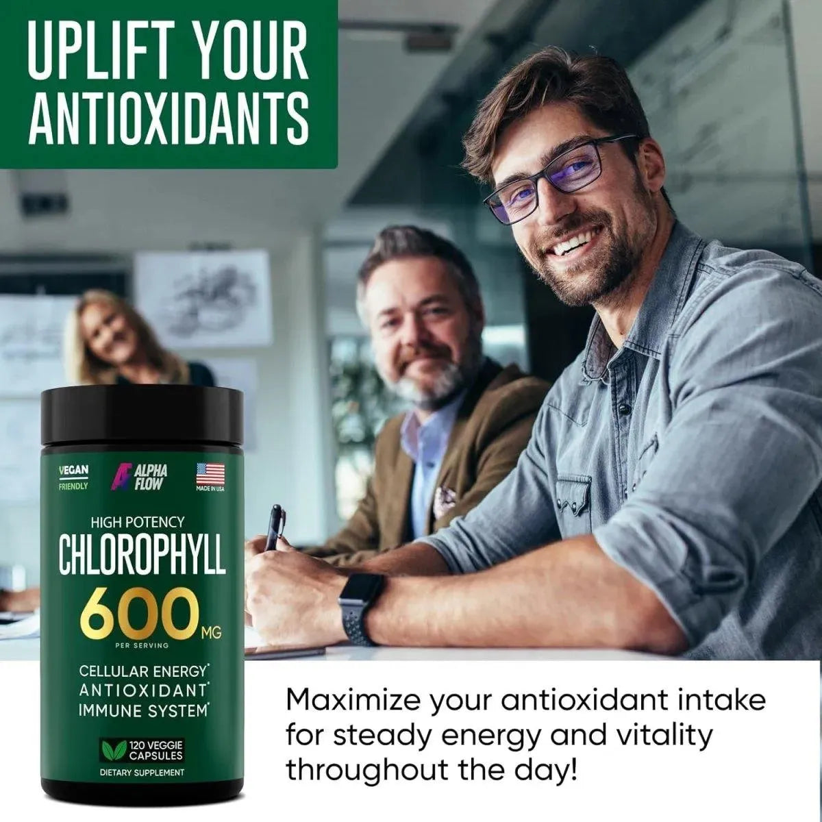 ALPHA FLOW - Alpha Flow Chlorophyll 600Mg. 120 Capsulas - The Red Vitamin MX - Suplementos Alimenticios - {{ shop.shopifyCountryName }}