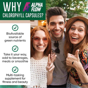 ALPHA FLOW - Alpha Flow Chlorophyll 600Mg. 120 Capsulas - The Red Vitamin MX - Suplementos Alimenticios - {{ shop.shopifyCountryName }}