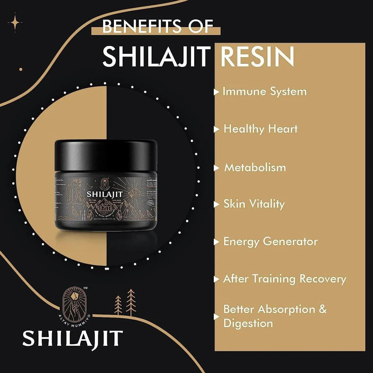 ALTAY MUMMIYO - Altay Mummiyo Shilajit Resin with Fulvic Acid & Trace Minerals 50Gr. - The Red Vitamin MX - Suplementos Alimenticios - {{ shop.shopifyCountryName }}